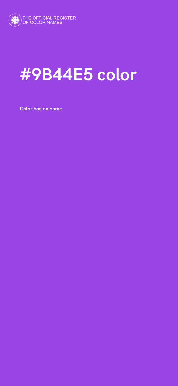 #9B44E5 color image