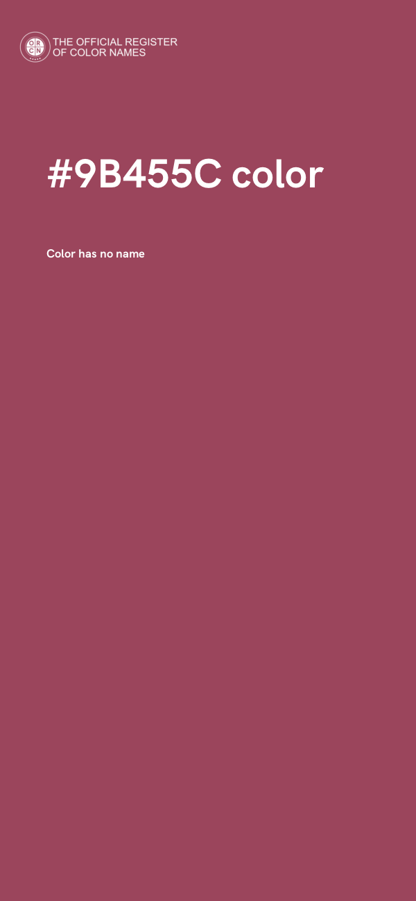 #9B455C color image