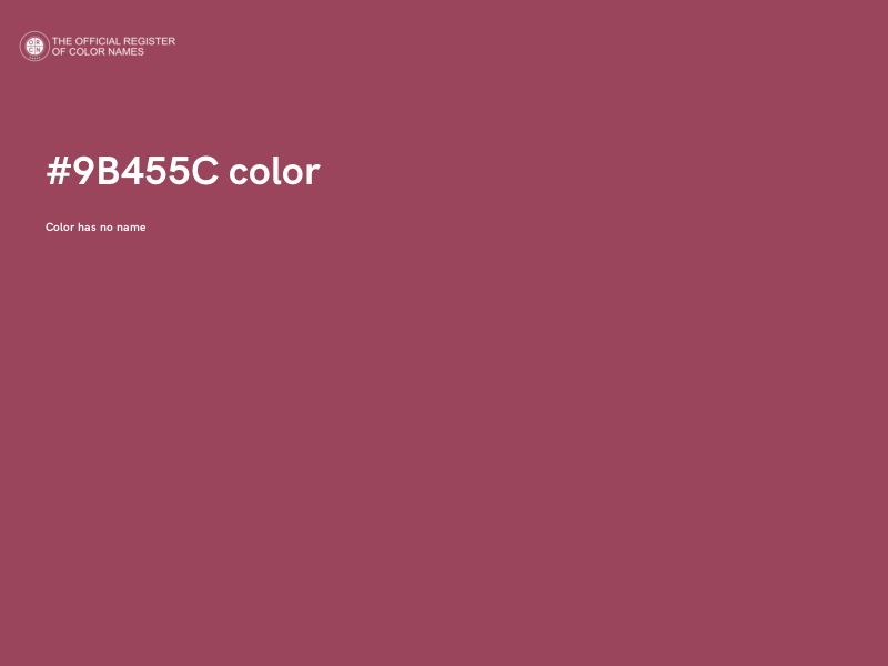 #9B455C color image