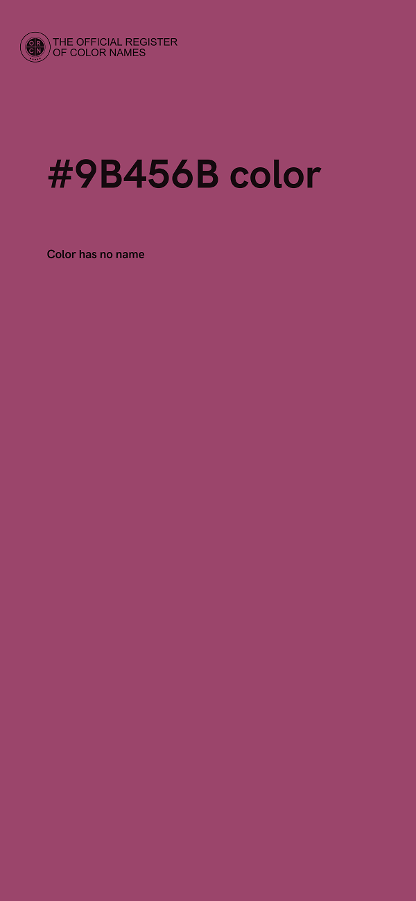 #9B456B color image