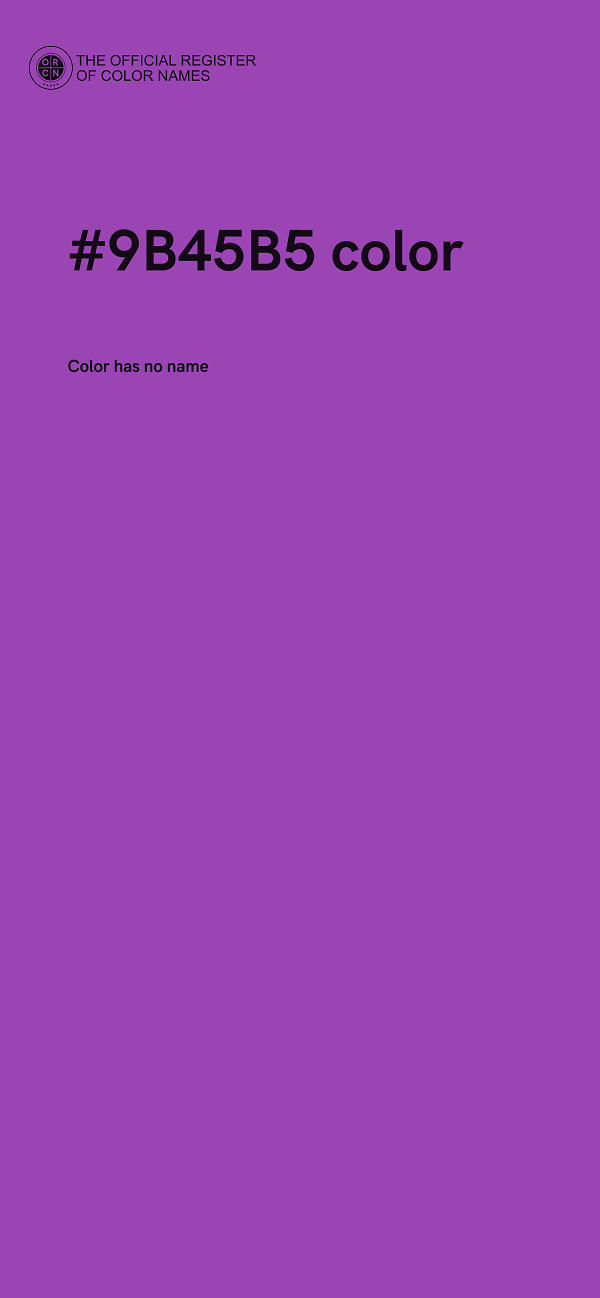 #9B45B5 color image