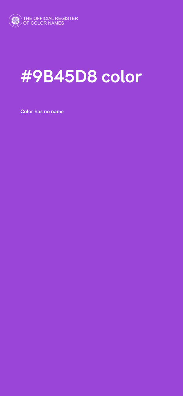 #9B45D8 color image