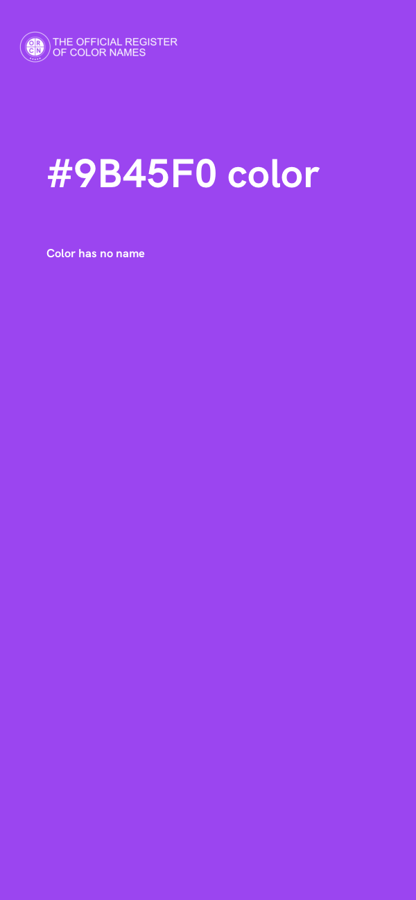 #9B45F0 color image