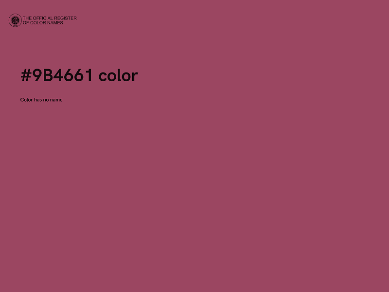 #9B4661 color image