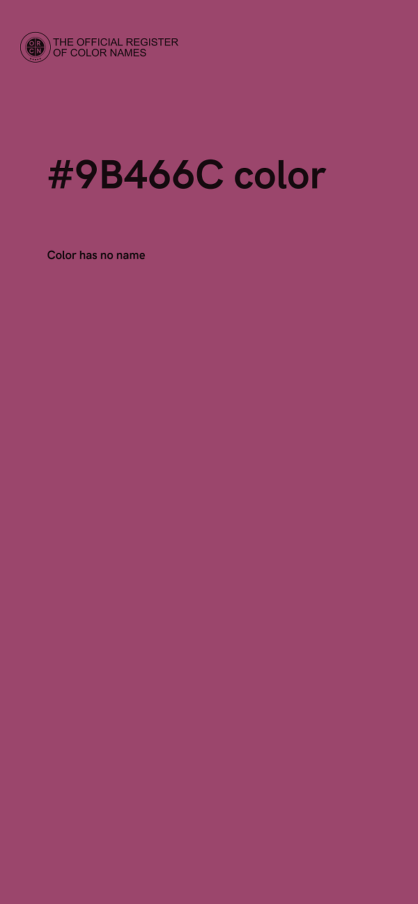 #9B466C color image