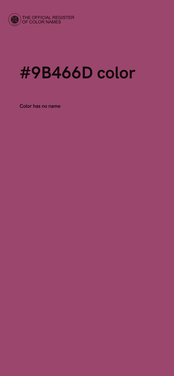 #9B466D color image