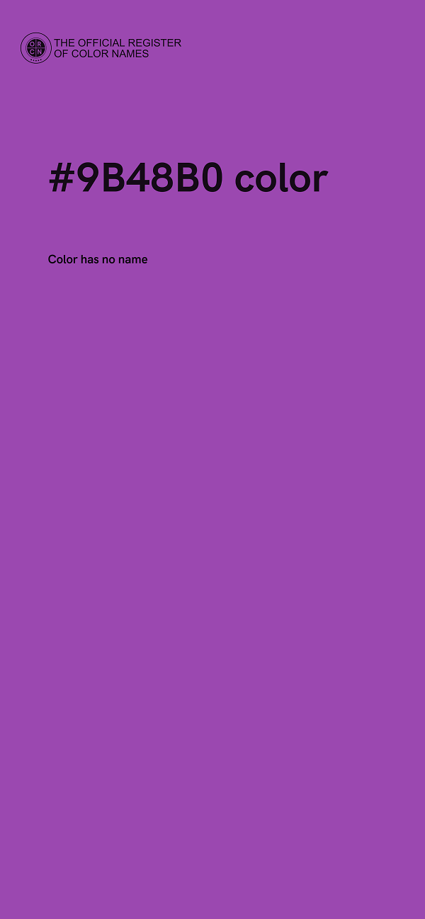 #9B48B0 color image