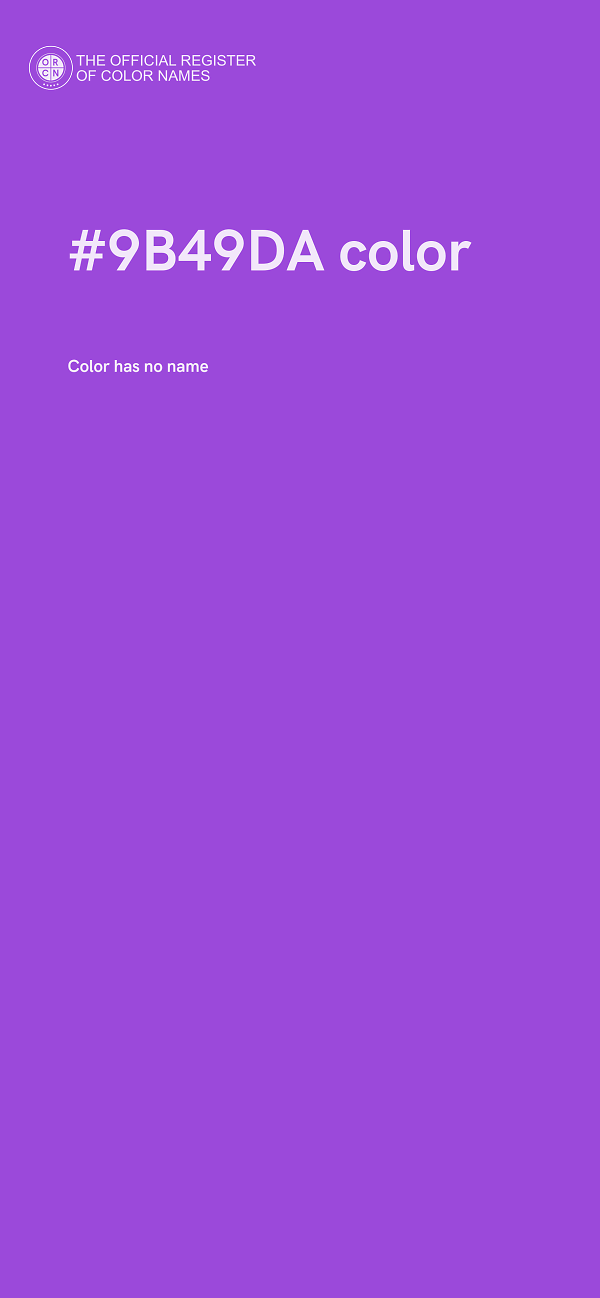 #9B49DA color image