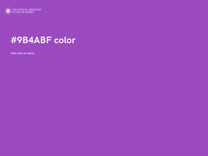 #9B4ABF color image