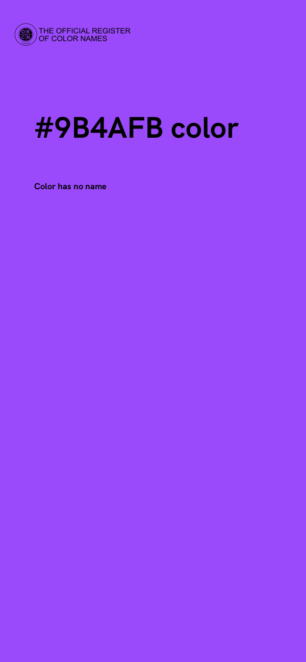 #9B4AFB color image