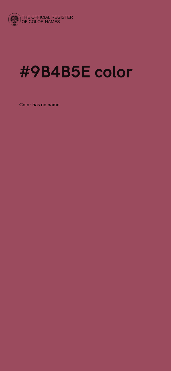 #9B4B5E color image