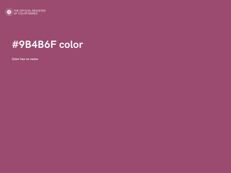 #9B4B6F color image