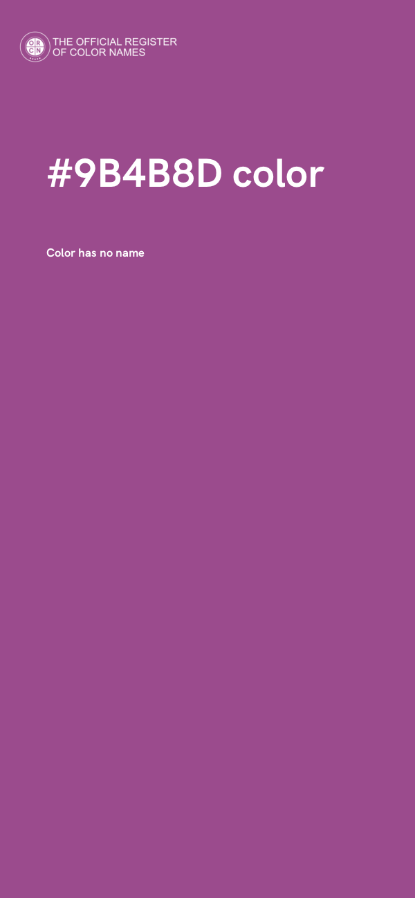 #9B4B8D color image