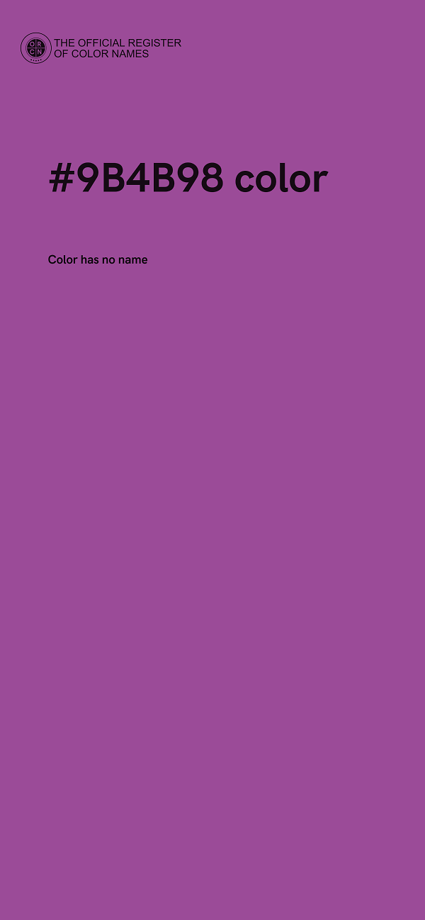 #9B4B98 color image