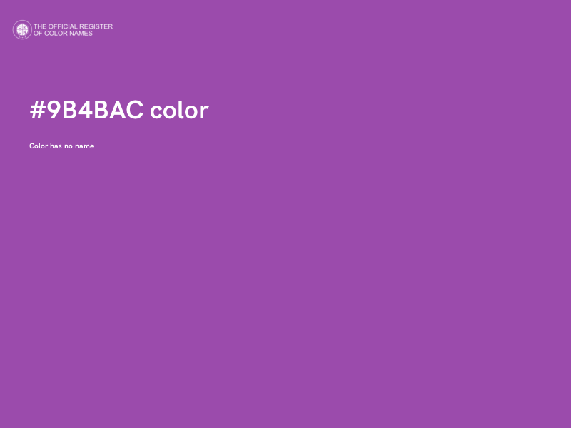 #9B4BAC color image