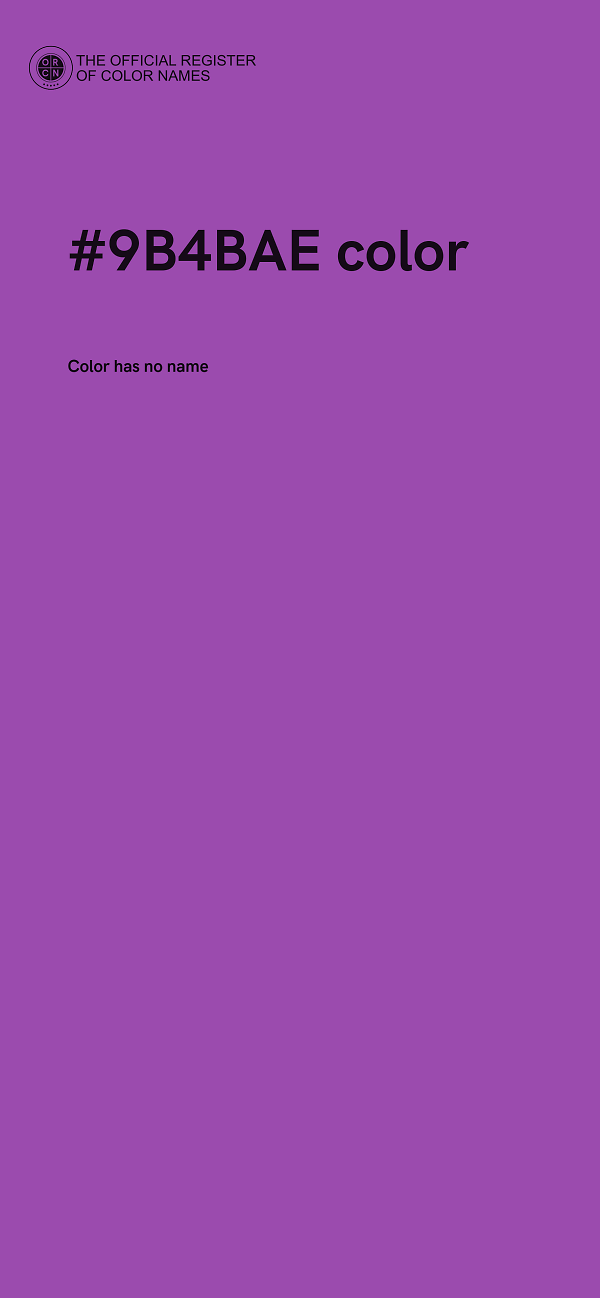 #9B4BAE color image