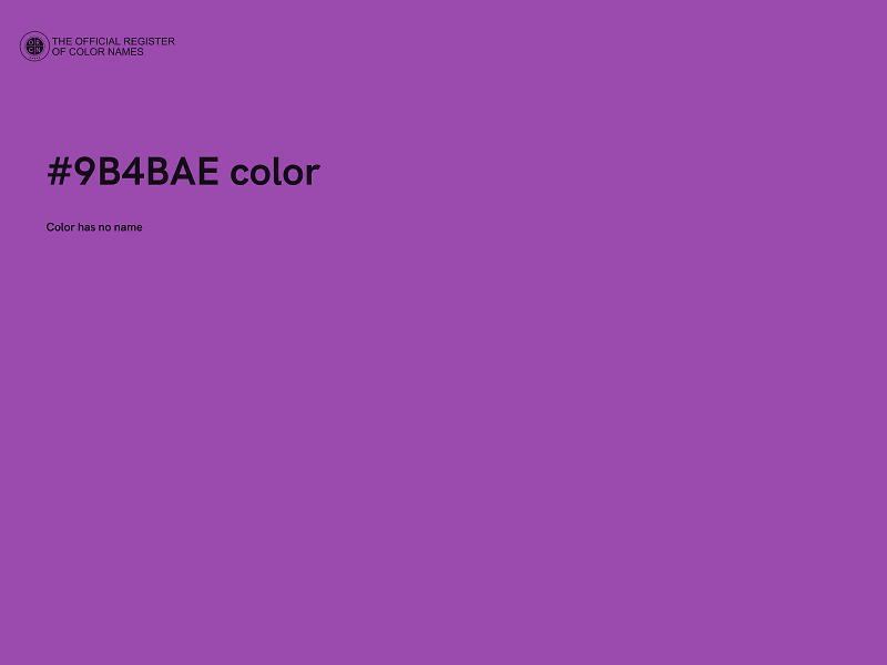 #9B4BAE color image