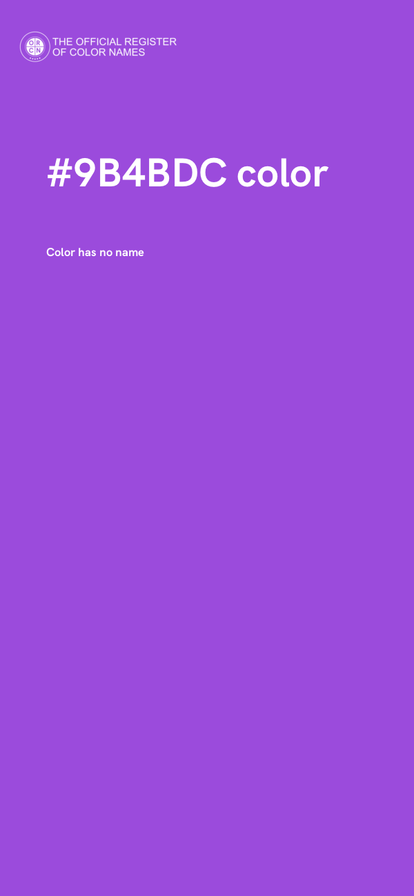 #9B4BDC color image