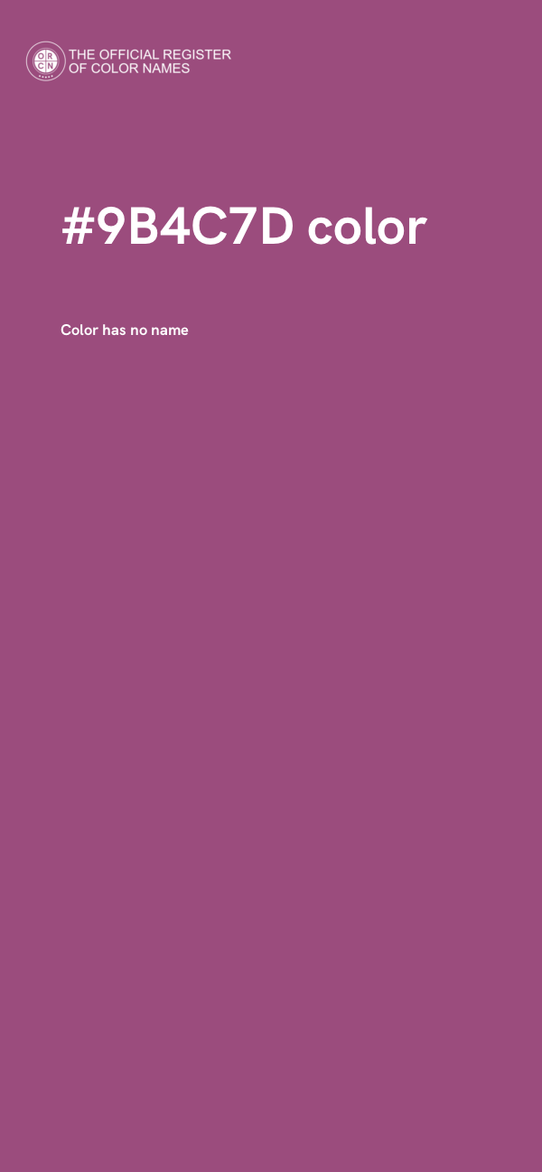 #9B4C7D color image