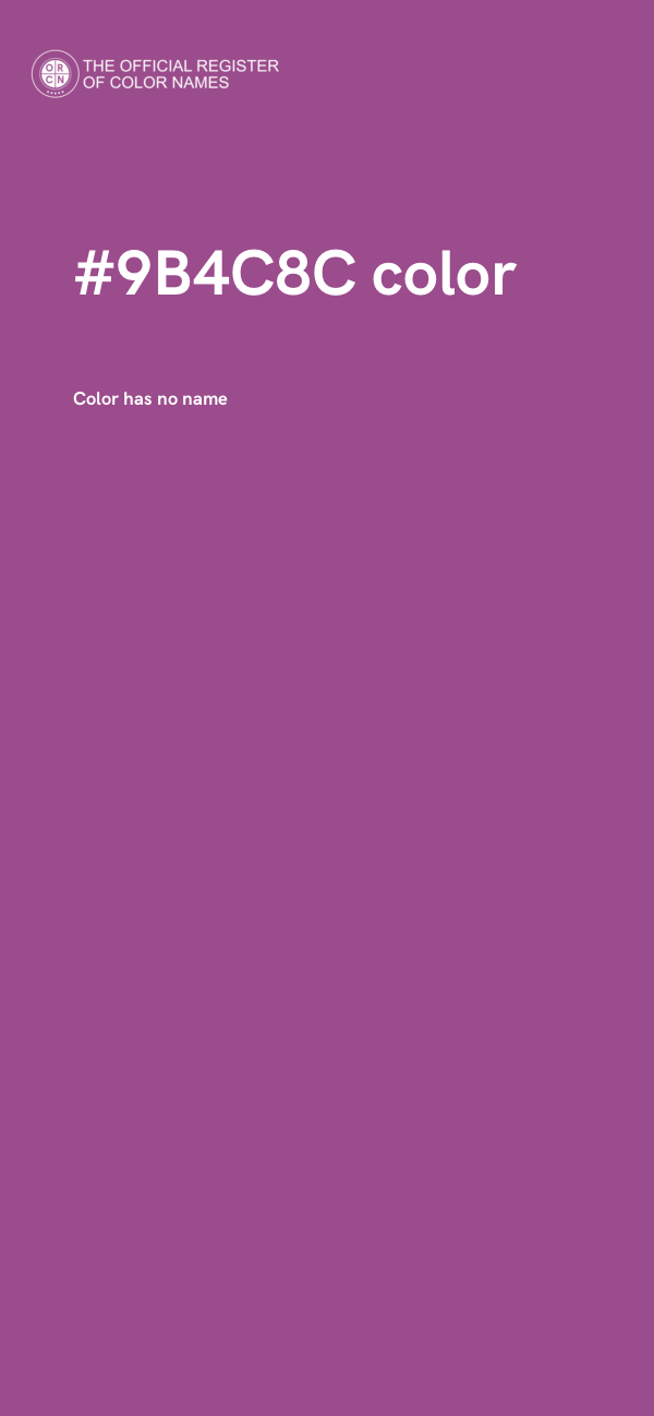 #9B4C8C color image