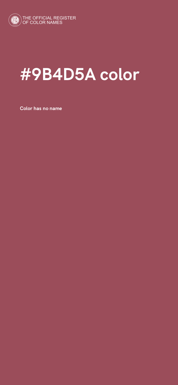 #9B4D5A color image