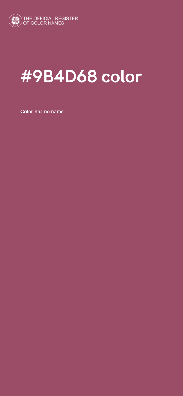 #9B4D68 color image