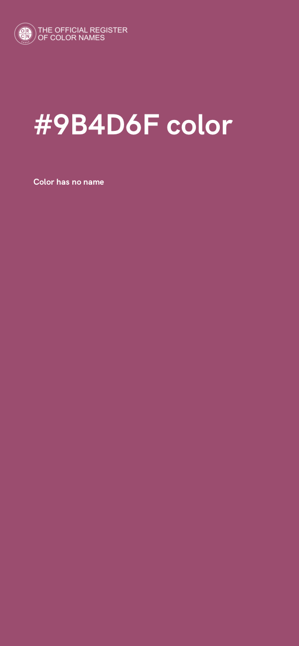 #9B4D6F color image
