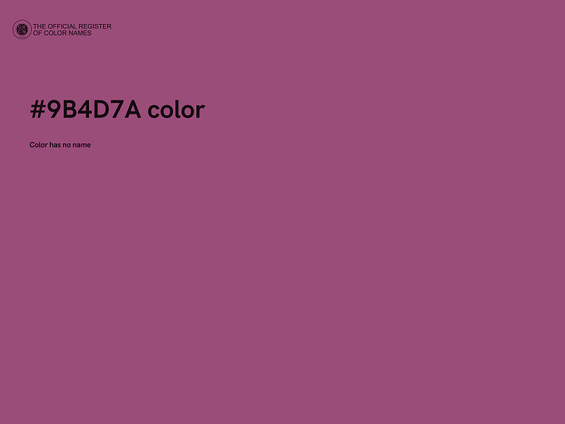 #9B4D7A color image