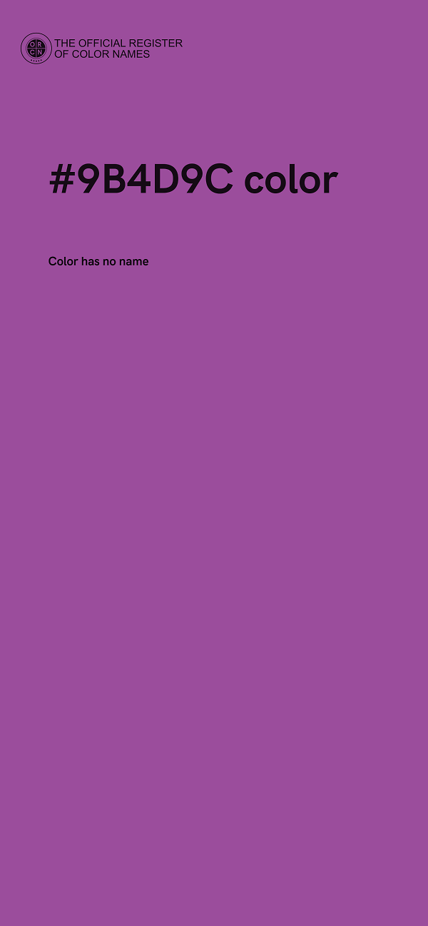 #9B4D9C color image