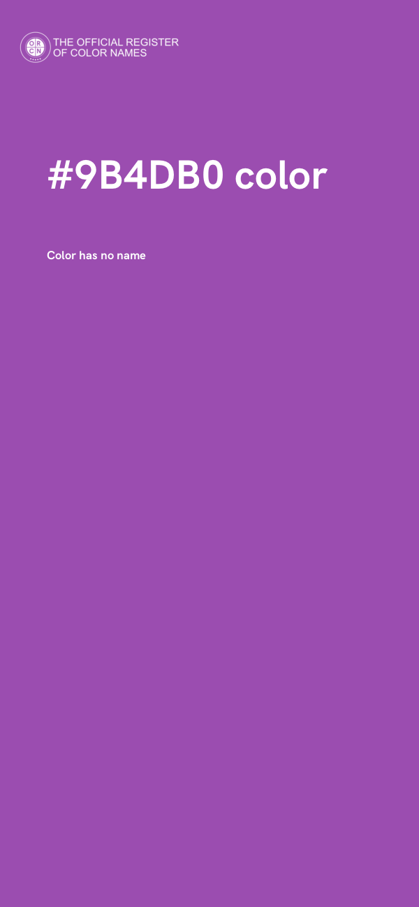 #9B4DB0 color image