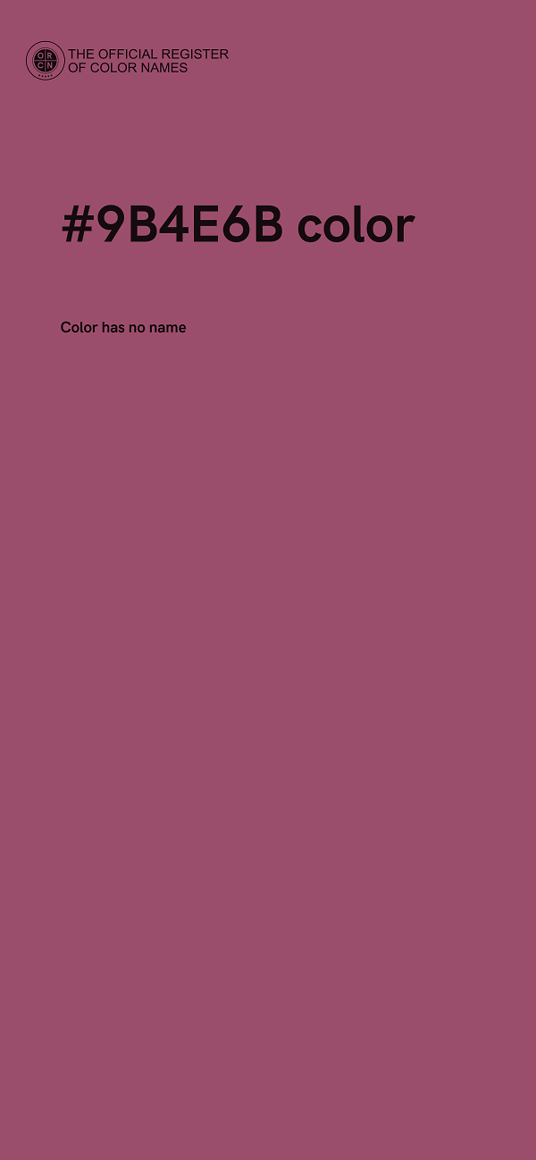 #9B4E6B color image