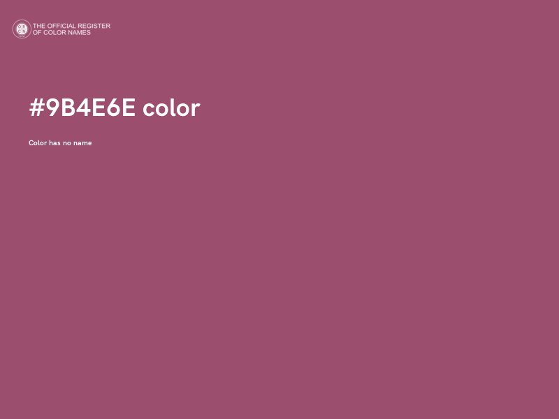 #9B4E6E color image