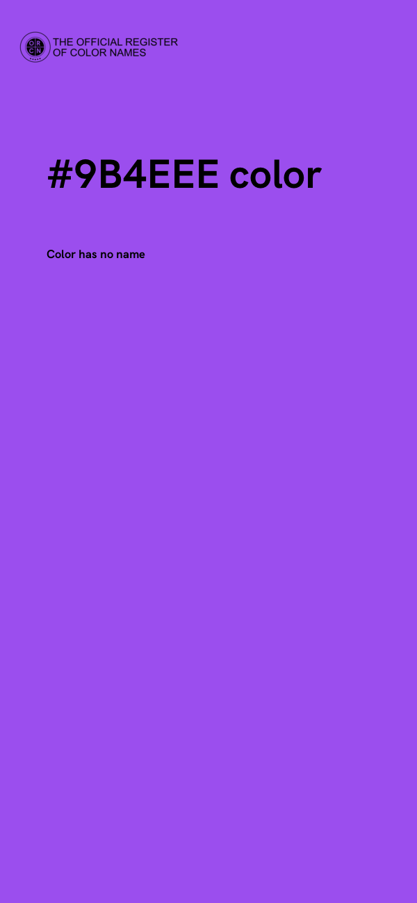 #9B4EEE color image