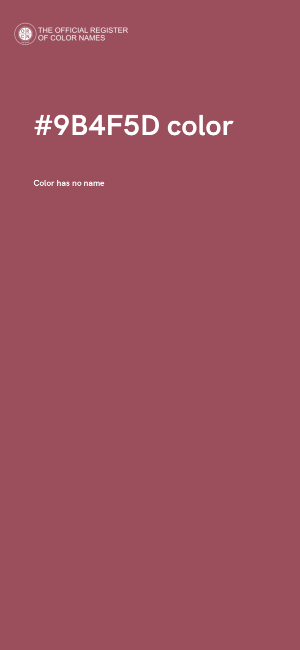#9B4F5D color image