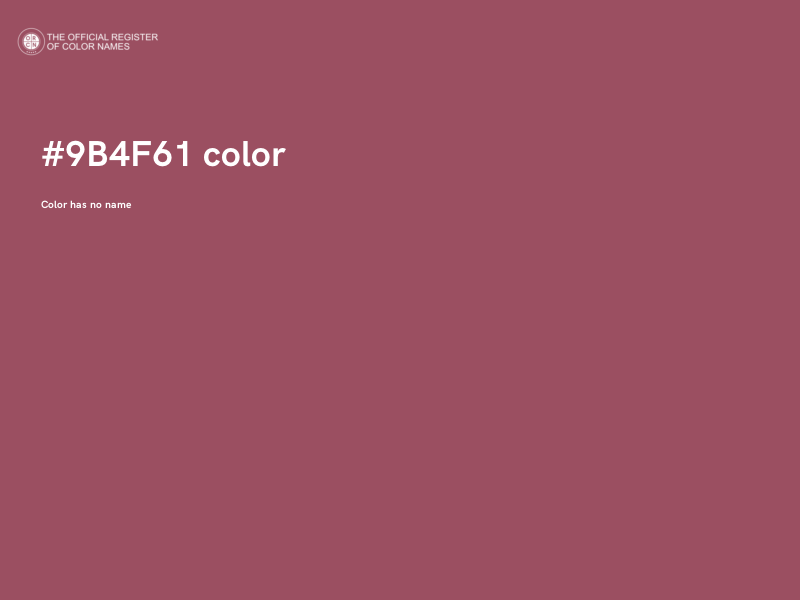 #9B4F61 color image
