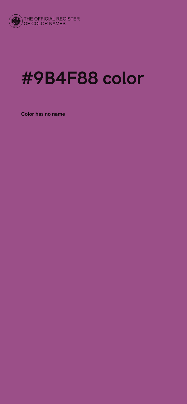 #9B4F88 color image