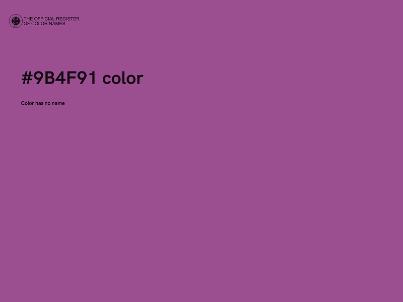 #9B4F91 color image