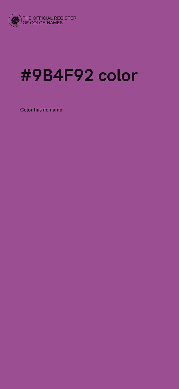 #9B4F92 color image