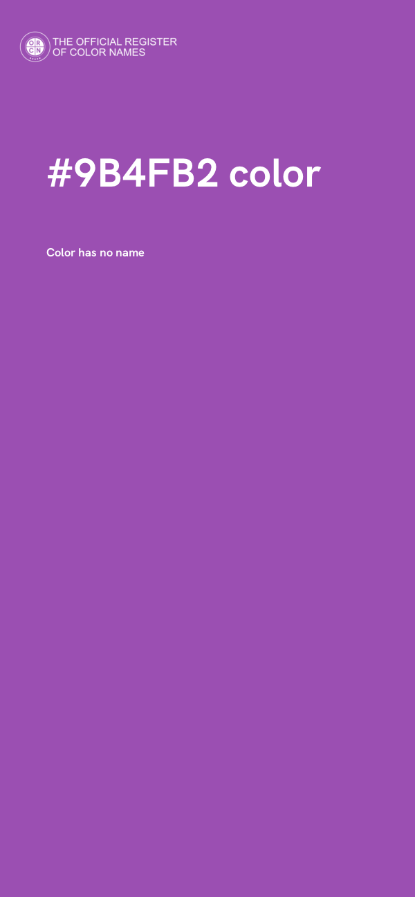 #9B4FB2 color image