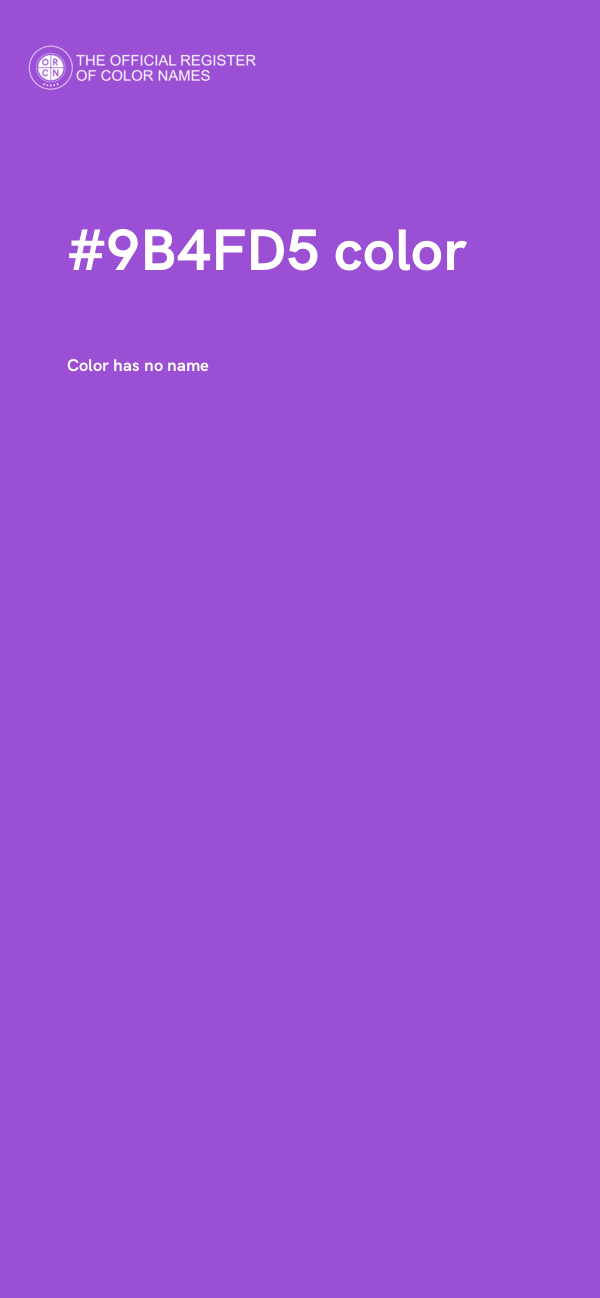 #9B4FD5 color image