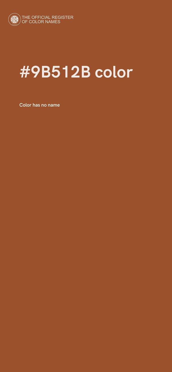 #9B512B color image