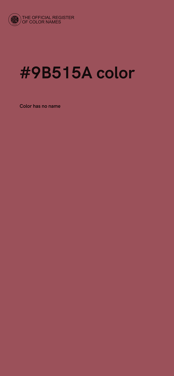 #9B515A color image