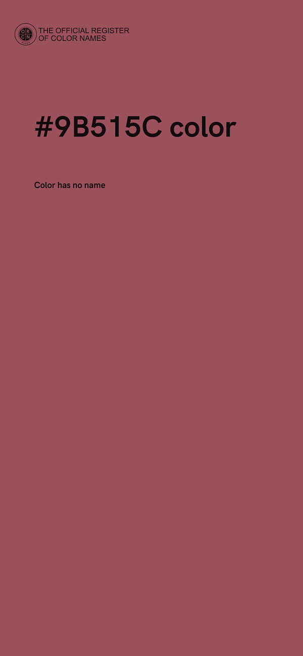 #9B515C color image