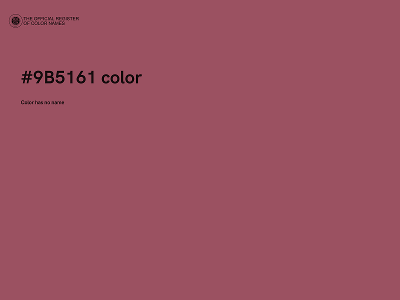 #9B5161 color image