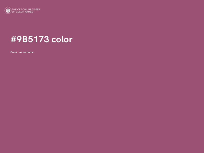 #9B5173 color image