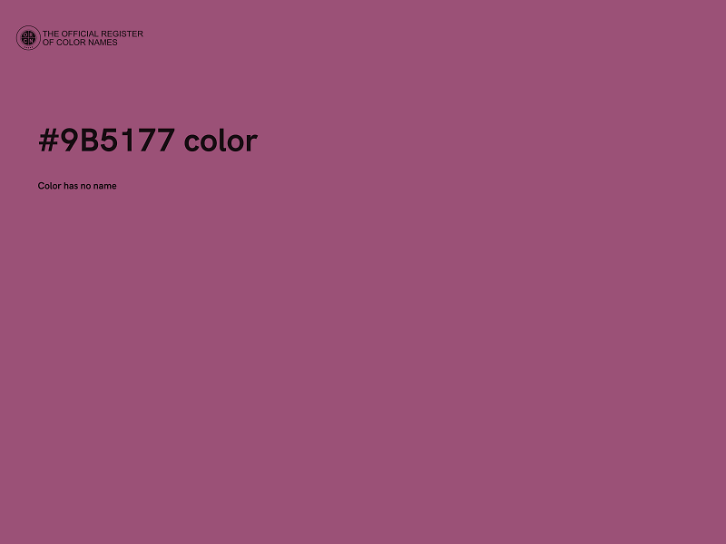 #9B5177 color image
