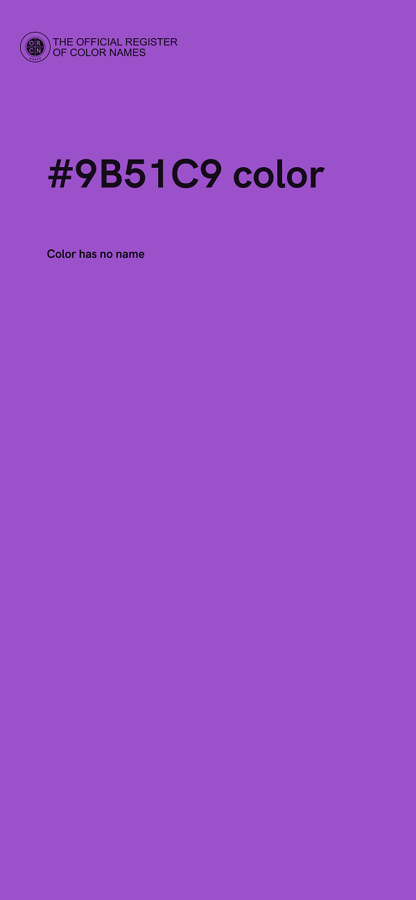 #9B51C9 color image