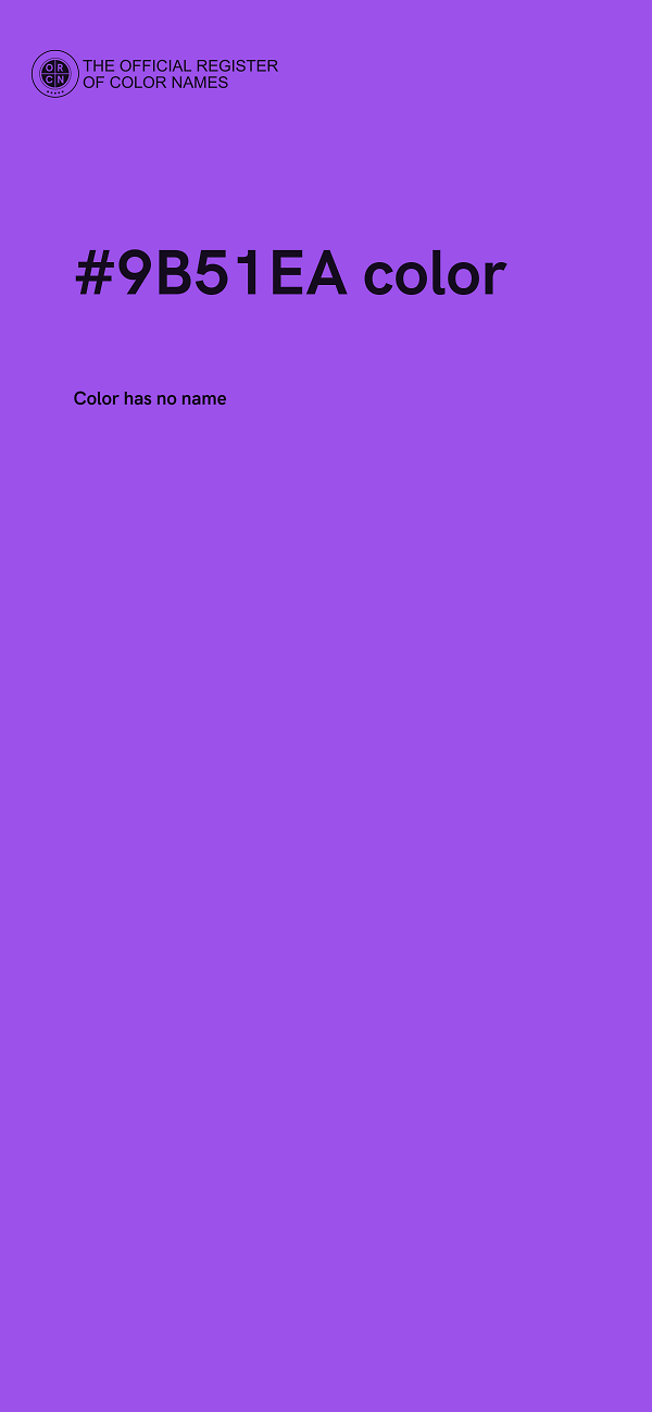 #9B51EA color image