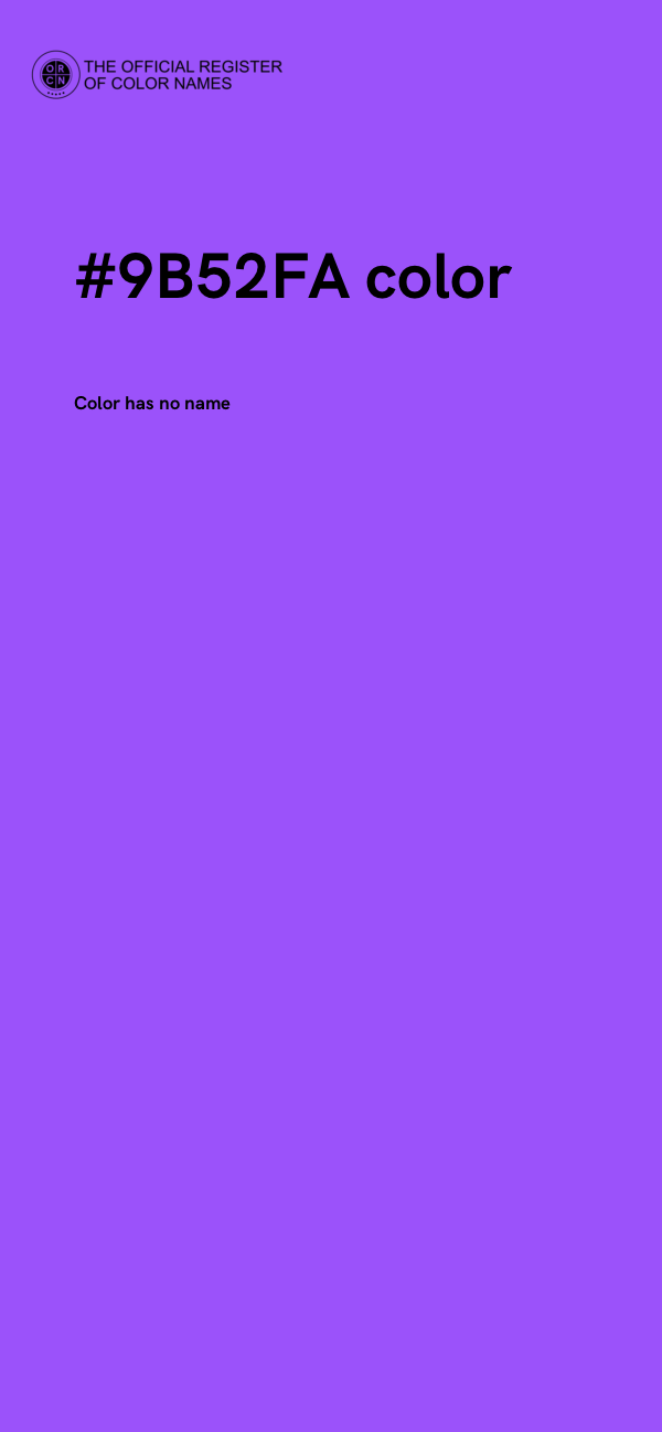 #9B52FA color image