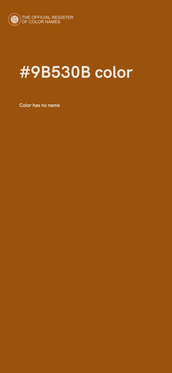 #9B530B color image